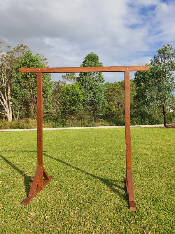 Brown wedding arbour hire